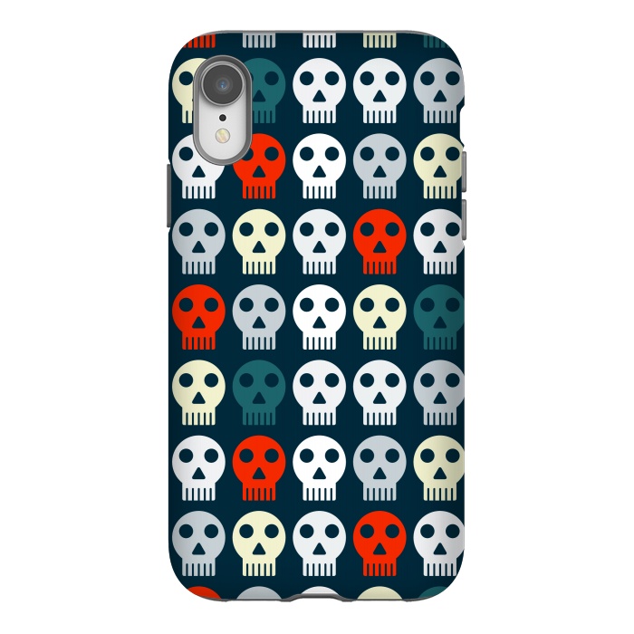 iPhone Xr StrongFit retro skull pattern by TMSarts