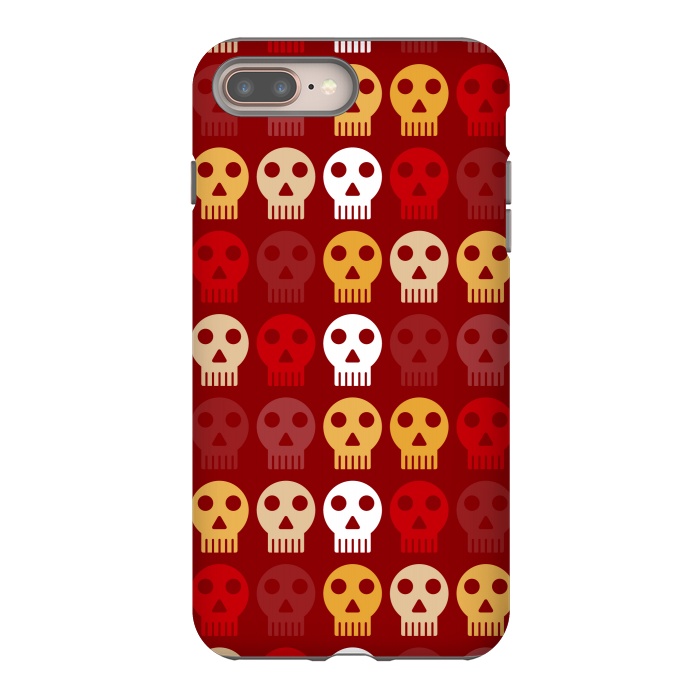 iPhone 7 plus StrongFit red seamless skull by TMSarts