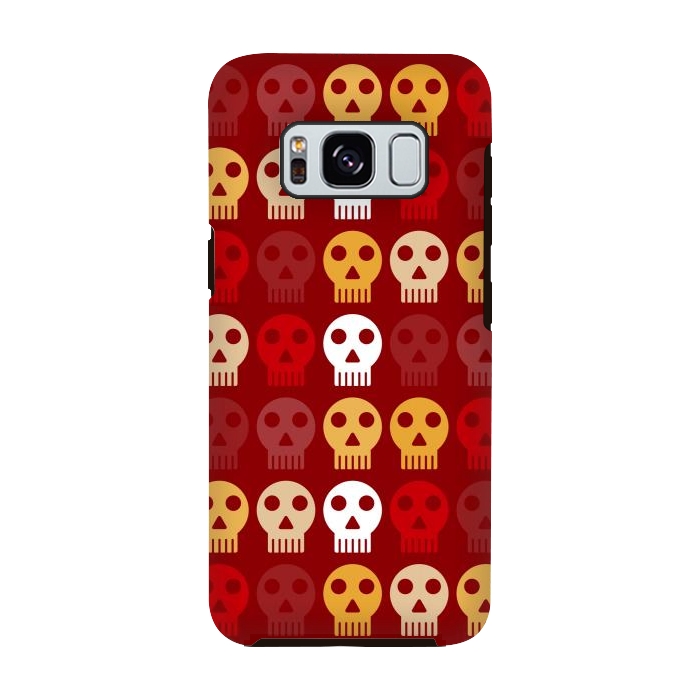 Galaxy S8 StrongFit red seamless skull by TMSarts