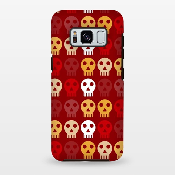 Galaxy S8 plus StrongFit red seamless skull by TMSarts