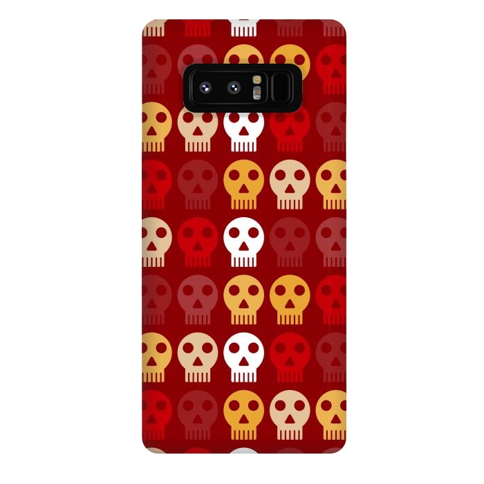 Galaxy Note 8 StrongFit red seamless skull by TMSarts