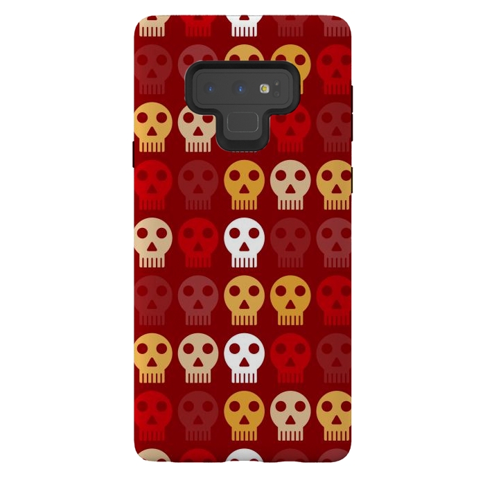 Galaxy Note 9 StrongFit red seamless skull by TMSarts