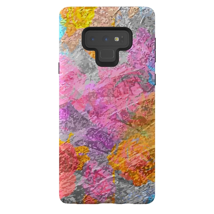 Galaxy Note 9 StrongFit Abstract Colors by Bledi