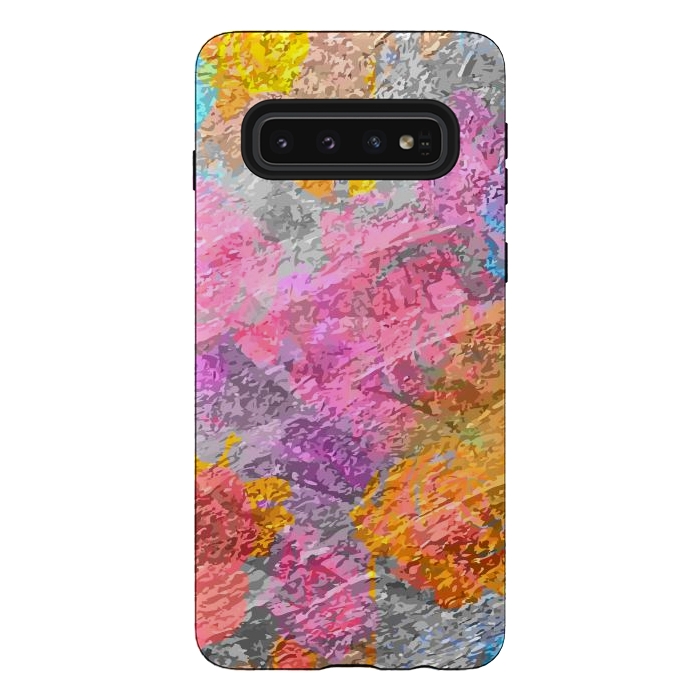 Galaxy S10 StrongFit Abstract Colors by Bledi