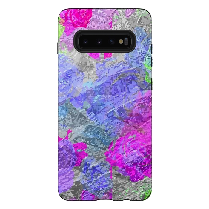 Galaxy S10 plus StrongFit Abstract Colors 2 by Bledi