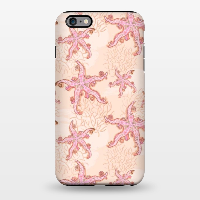 iPhone 6/6s plus StrongFit Starfish and Coral Pink Pastel by BluedarkArt