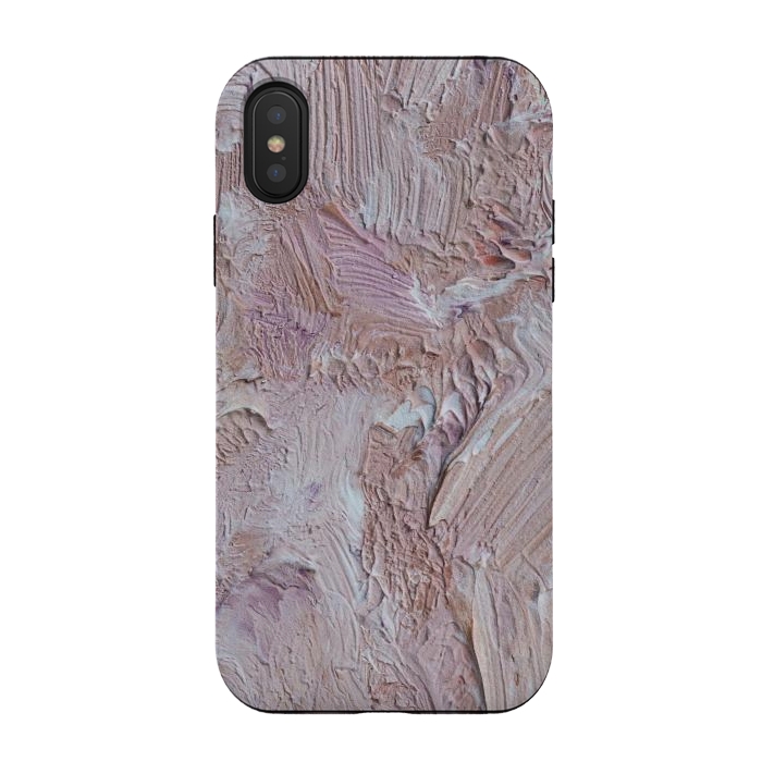 iPhone Xs / X StrongFit Abstract Pastel Brushstrokes by CatJello