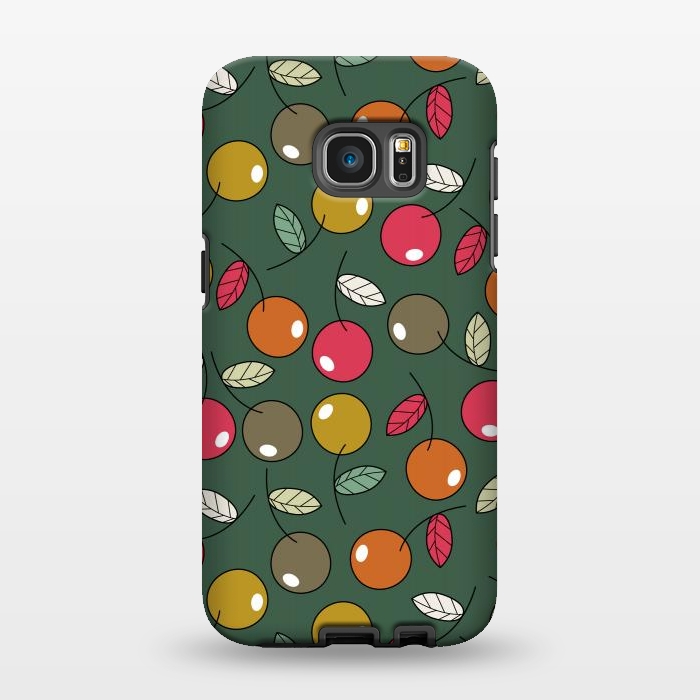 Galaxy S7 EDGE StrongFit cherry fruits by TMSarts