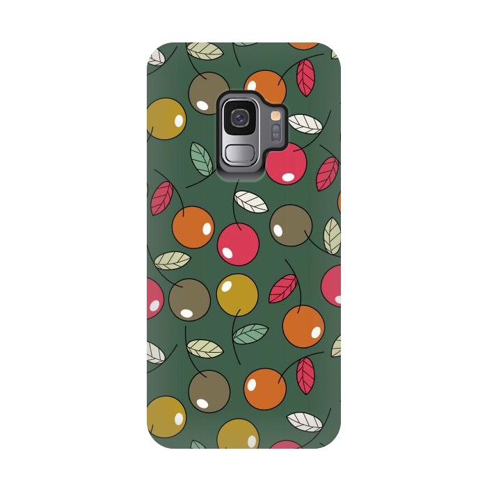 Galaxy S9 StrongFit cherry fruits by TMSarts