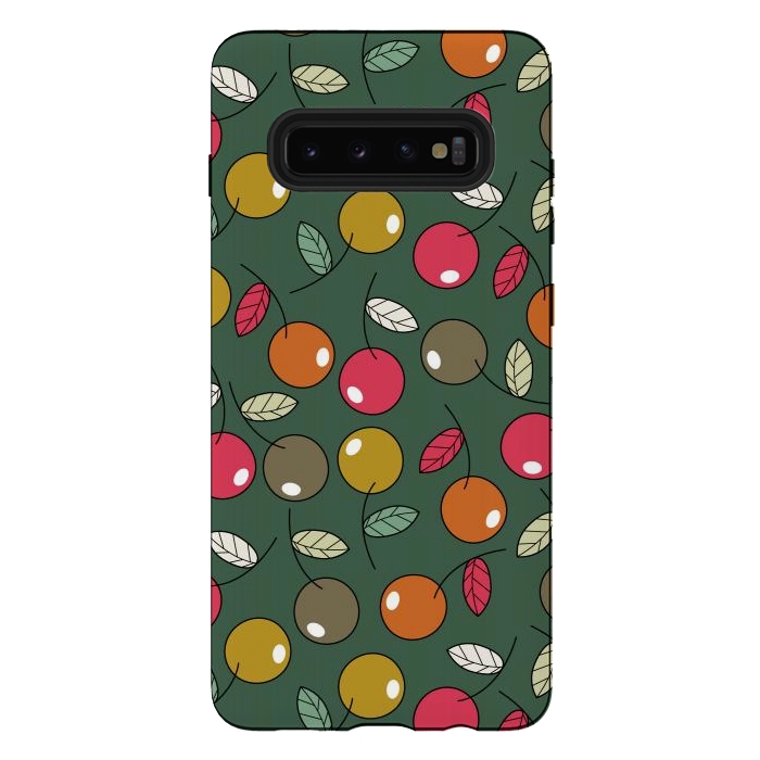 Galaxy S10 plus StrongFit cherry fruits by TMSarts
