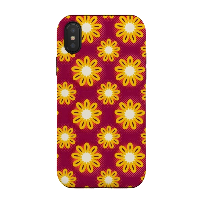 iPhone Xs / X StrongFit sunflower by TMSarts