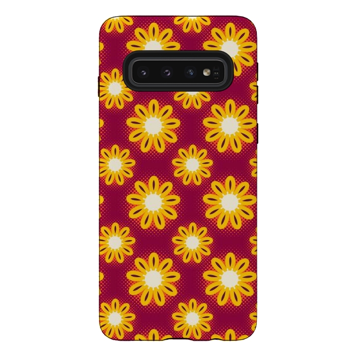 Galaxy S10 StrongFit sunflower by TMSarts