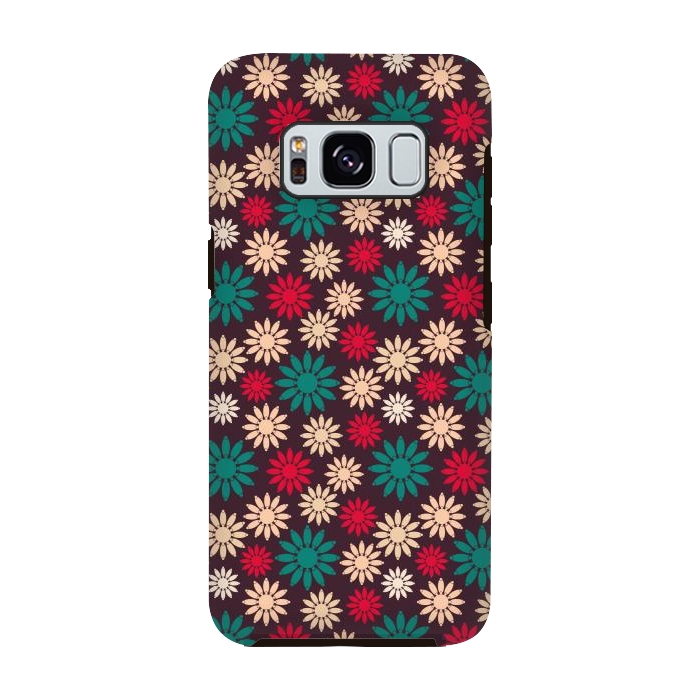 Galaxy S8 StrongFit geometric sunflowers by TMSarts
