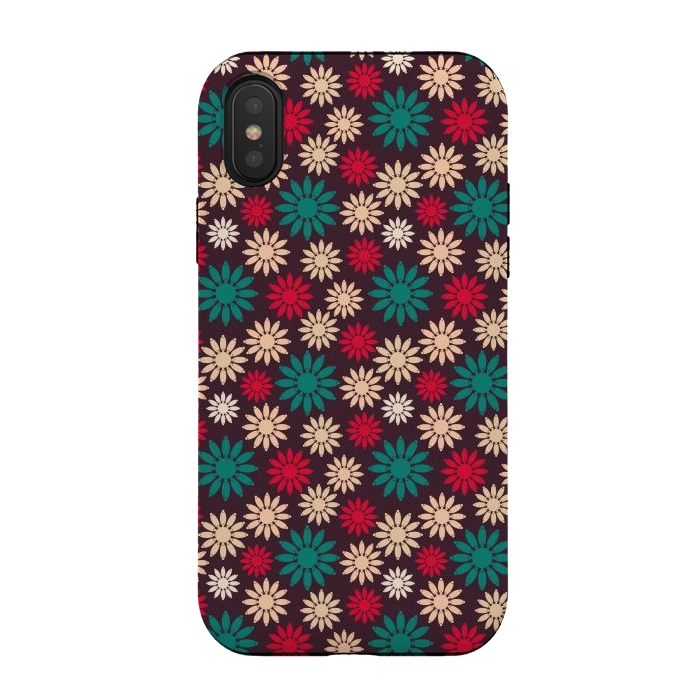 iPhone Xs / X StrongFit geometric sunflowers by TMSarts