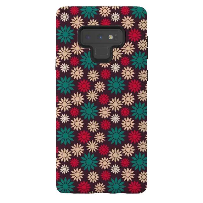Galaxy Note 9 StrongFit geometric sunflowers by TMSarts