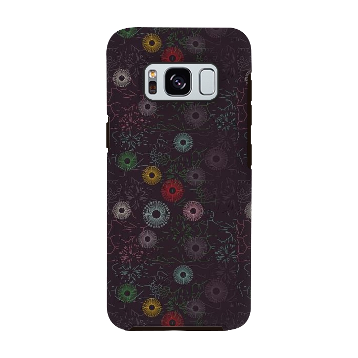 Galaxy S8 StrongFit ceramic floral  by TMSarts