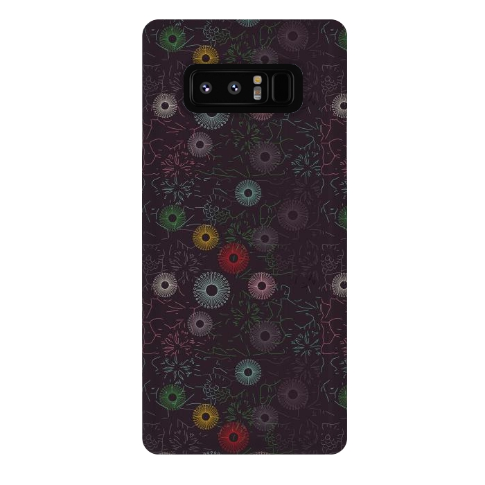 Galaxy Note 8 StrongFit ceramic floral  by TMSarts