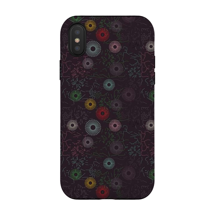 iPhone Xs / X StrongFit ceramic floral  by TMSarts