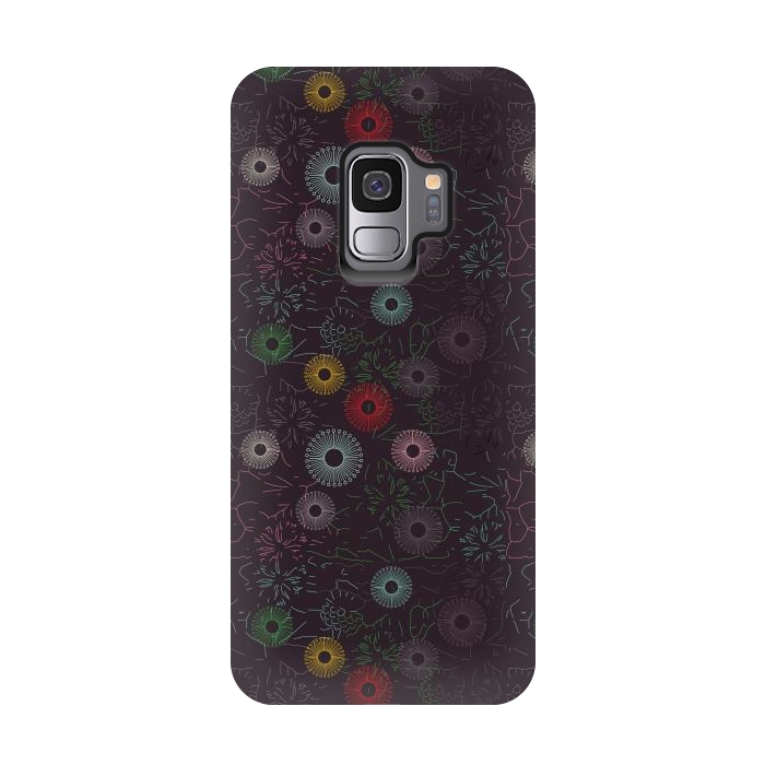 Galaxy S9 StrongFit ceramic floral  by TMSarts