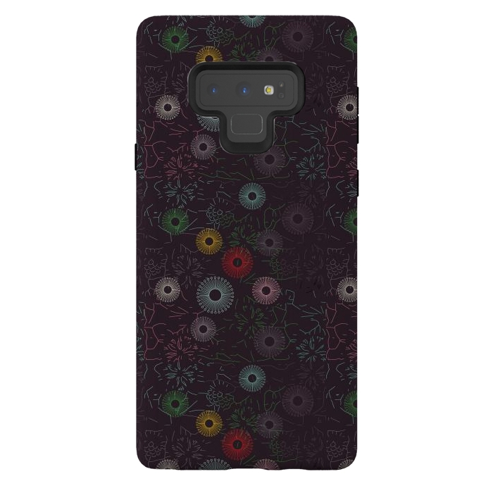 Galaxy Note 9 StrongFit ceramic floral  by TMSarts