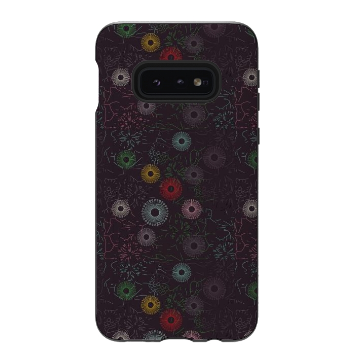 Galaxy S10e StrongFit ceramic floral  by TMSarts