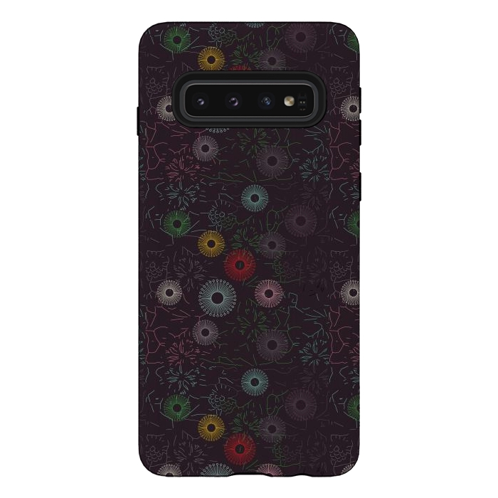 Galaxy S10 StrongFit ceramic floral  by TMSarts