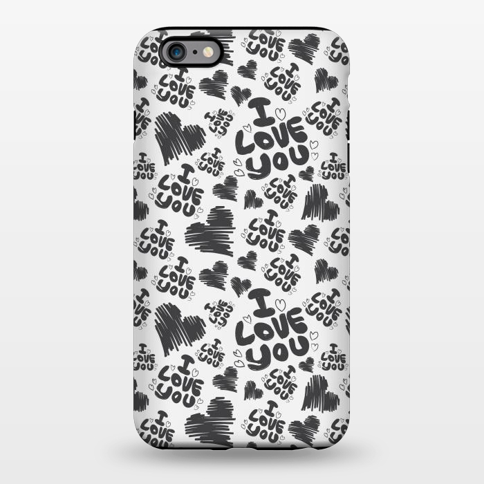 iPhone 6/6s plus StrongFit love doodle art by TMSarts