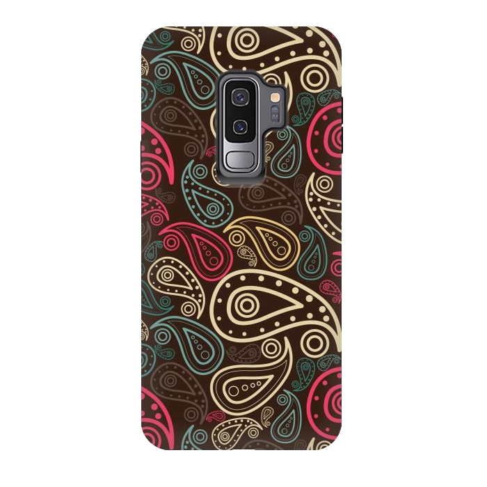 Galaxy S9 plus StrongFit stylish paisley by TMSarts