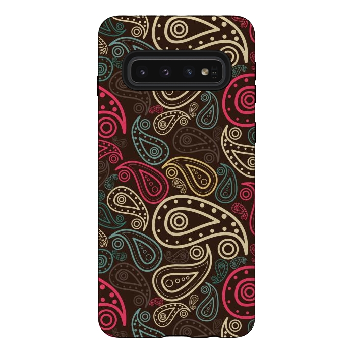 Galaxy S10 StrongFit stylish paisley by TMSarts