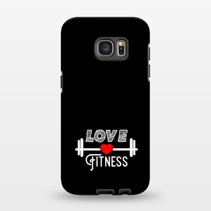 Galaxy S7 EDGE StrongFit love fitness by TMSarts