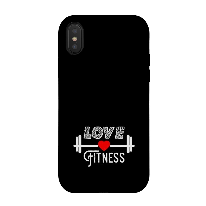 iPhone Xs / X StrongFit love fitness by TMSarts