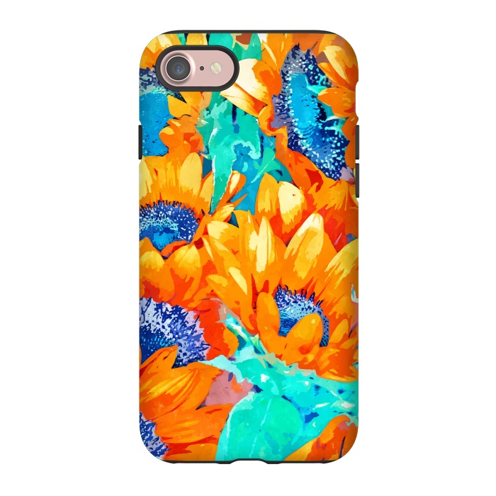iPhone 7 StrongFit Sunflower Garden by Uma Prabhakar Gokhale