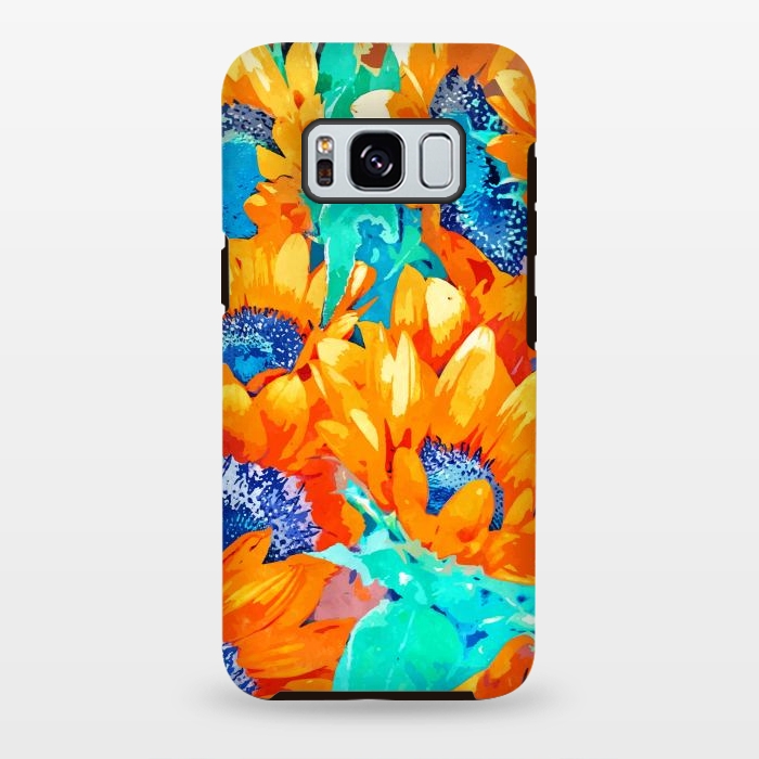 Galaxy S8 plus StrongFit Sunflower Garden by Uma Prabhakar Gokhale