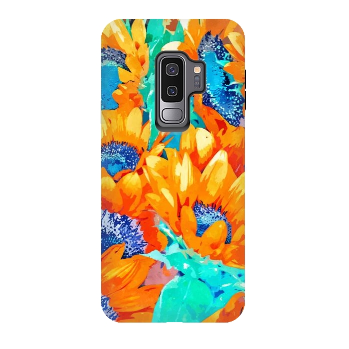 Galaxy S9 plus StrongFit Sunflower Garden by Uma Prabhakar Gokhale