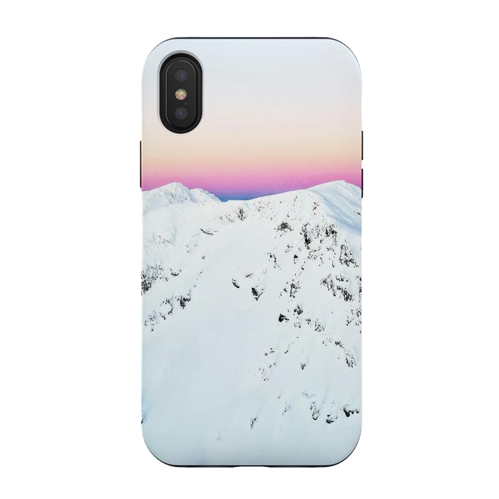 iPhone Xs / X StrongFit Snow Horizon by Uma Prabhakar Gokhale