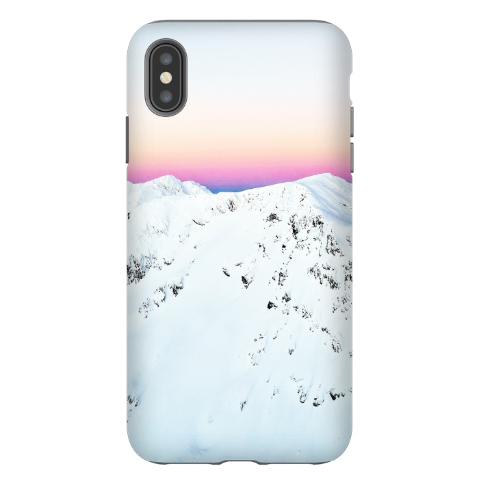 iPhone Xs Max StrongFit Snow Horizon by Uma Prabhakar Gokhale