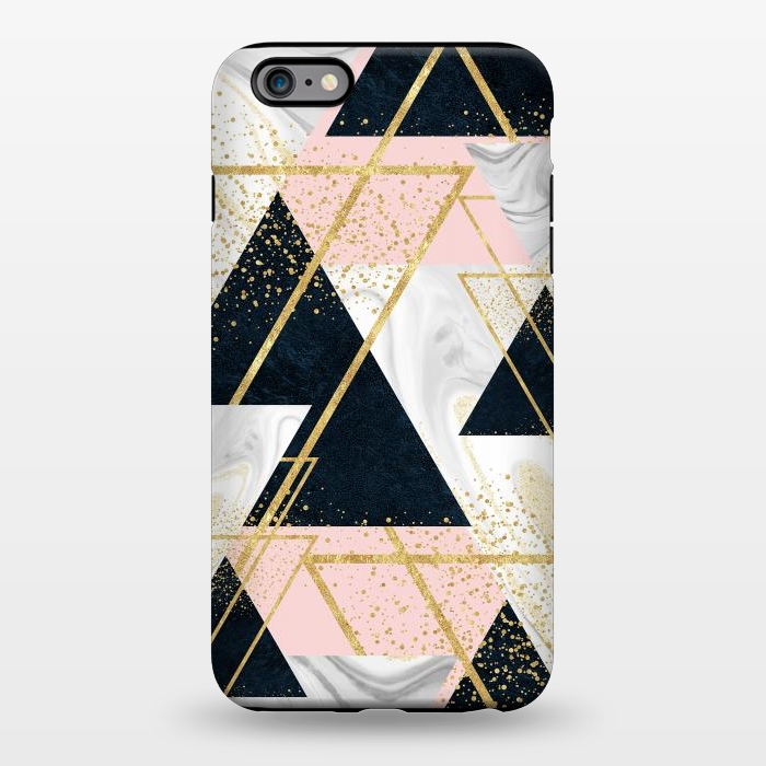 iPhone 6/6s plus StrongFit Elegant geometric and confetti golden design by InovArts