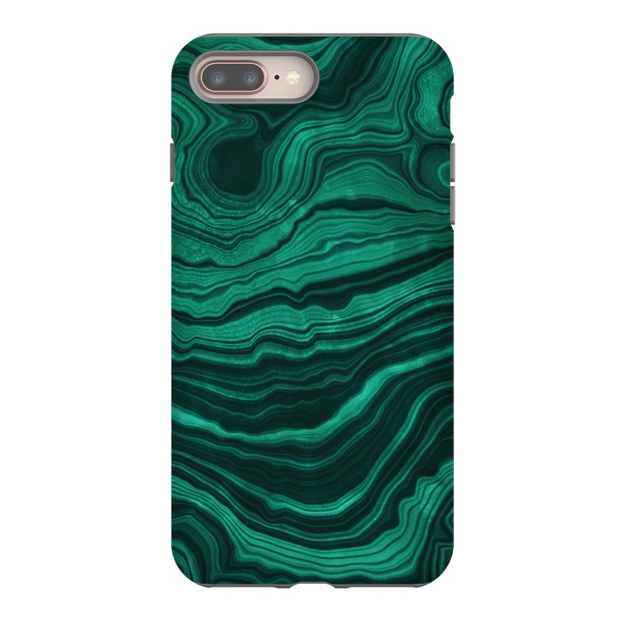 iPhone 7 plus StrongFit Green Malachite Marble Gem by  Utart