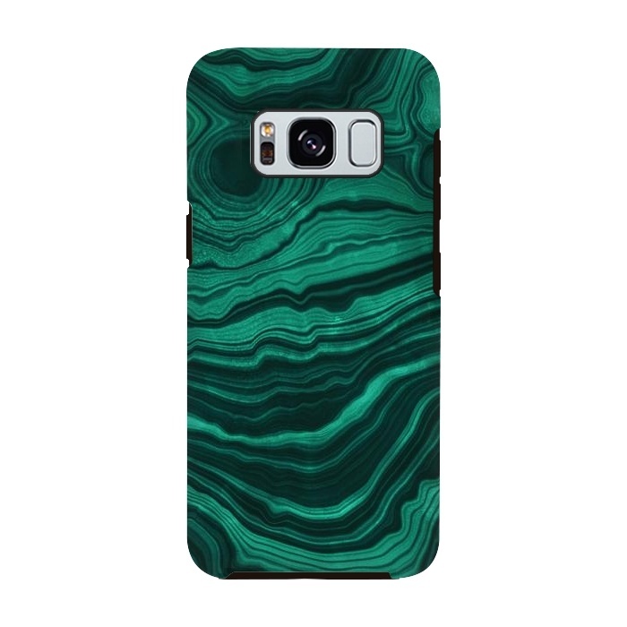 Galaxy S8 StrongFit Green Malachite Marble Gem by  Utart