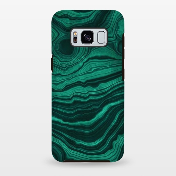 Galaxy S8 plus StrongFit Green Malachite Marble Gem by  Utart