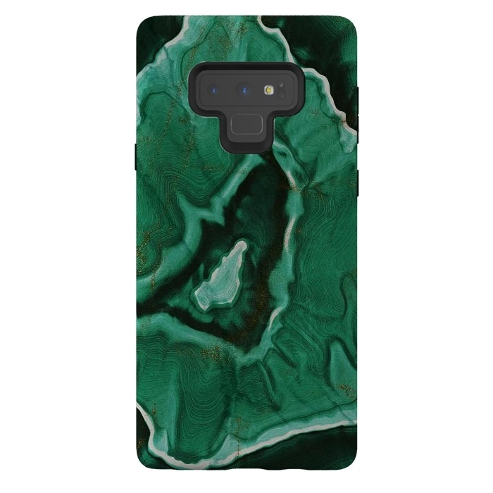 Galaxy Note 9 StrongFit Green Agate Marble Malachite by  Utart