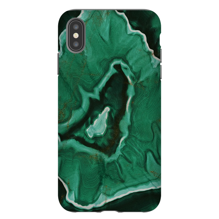 iPhone Xs Max StrongFit Green Agate Marble Malachite by  Utart