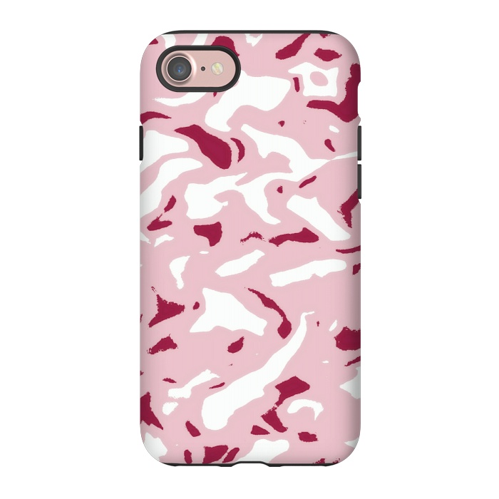 iPhone 7 StrongFit Light pink camouflage by Jms