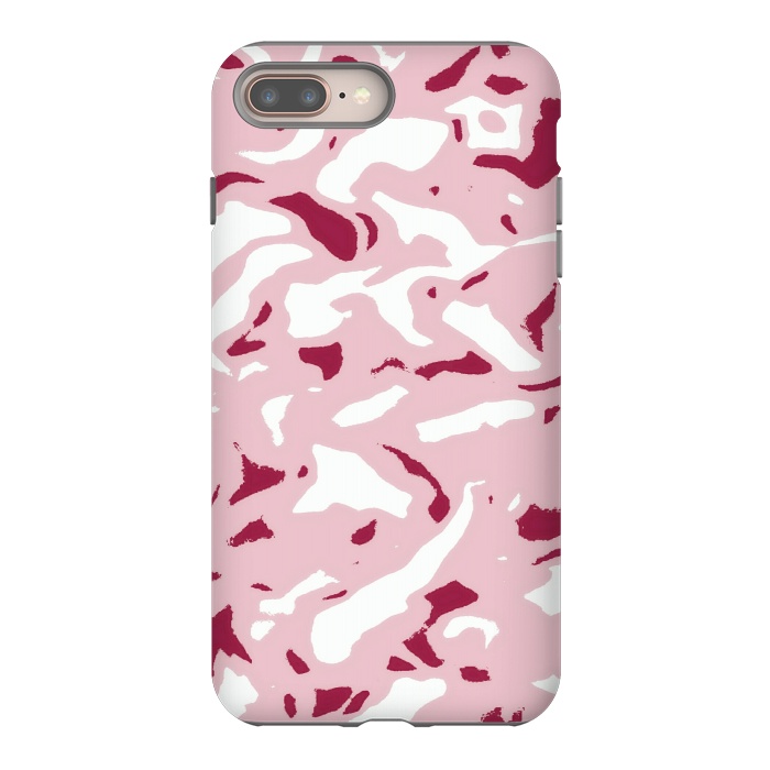 iPhone 7 plus StrongFit Light pink camouflage by Jms