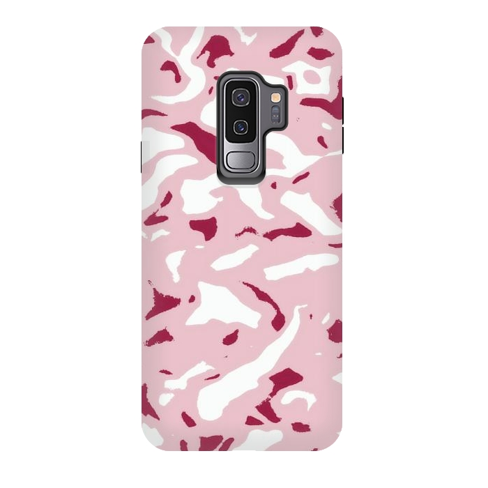 Galaxy S9 plus StrongFit Light pink camouflage by Jms