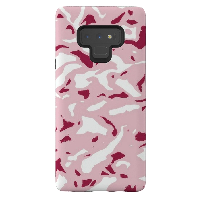 Galaxy Note 9 StrongFit Light pink camouflage by Jms
