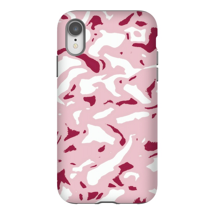 iPhone Xr StrongFit Light pink camouflage by Jms
