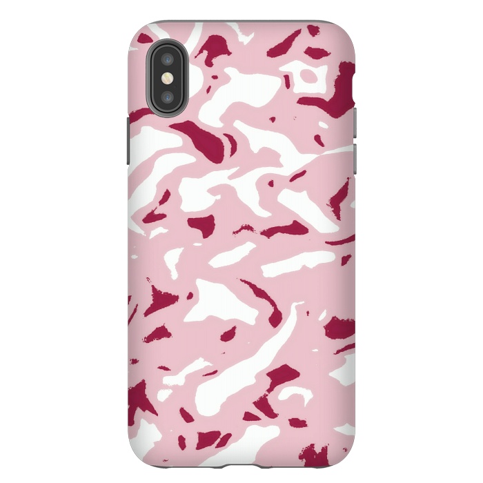 iPhone Xs Max StrongFit Light pink camouflage by Jms