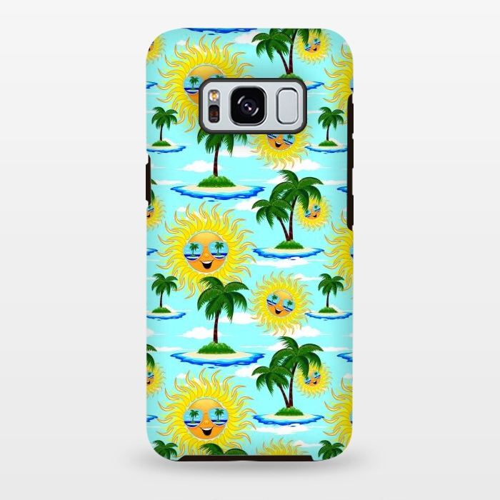 Galaxy S8 plus StrongFit Happy Summer Sun on Tropical Island by BluedarkArt