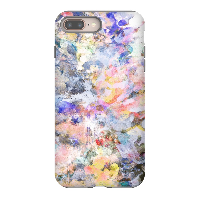 iPhone 7 plus StrongFit Colorful abstract finger painting by Oana 